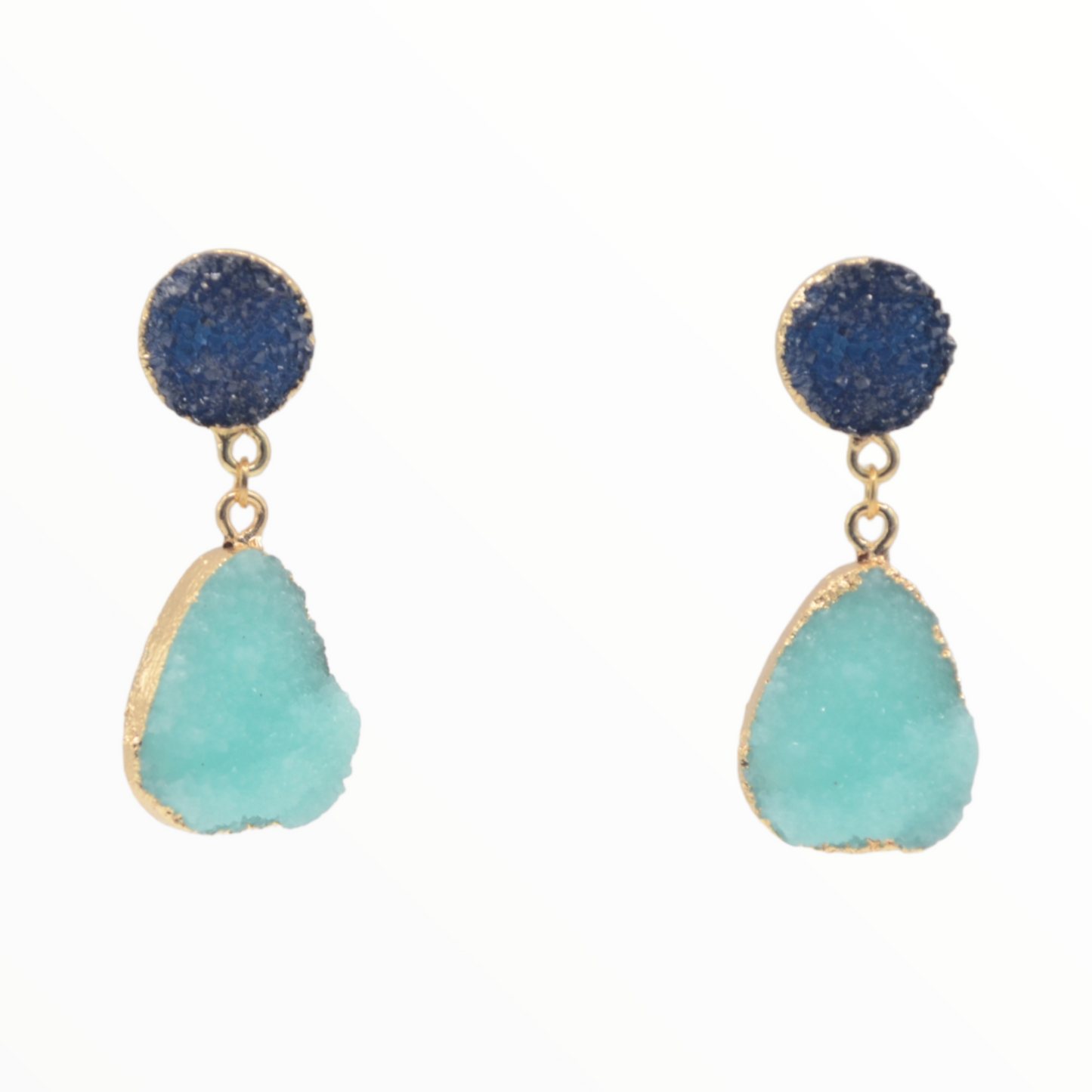 Druzy Drop blau